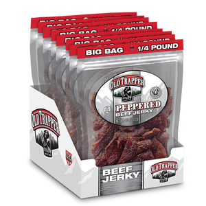 Traditional Style Beef Jerky Bags 4oz 8ct Pep