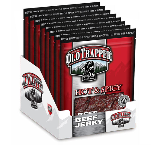 Traditional Style Beef Jerky Bags 3.25oz 8ct Spicy(05182021)